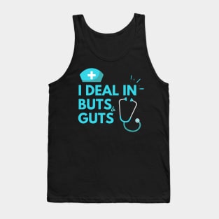 I Deal In Butts and Guts. GI Gastroenterology, Endoscopy,Gastro Nurse Squad Gastroenterology Doctor Tank Top